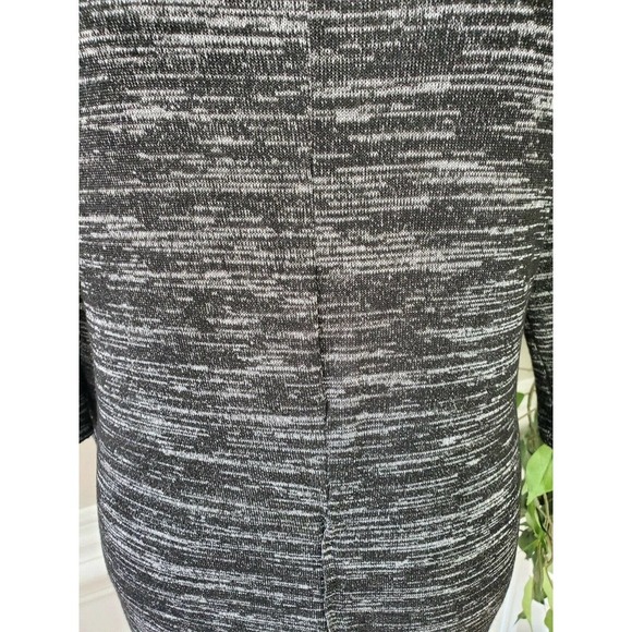 Kensie Women's Gray Polyester Round Neck Long Sleeve Knee Length Dress Size L - Picture 3 of 12